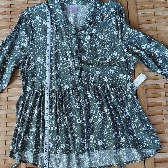 Floral print babydoll top - Picture 8 of 8